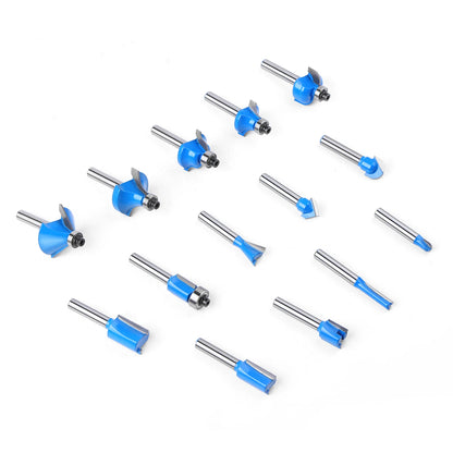 Juego 15 Brocas para Fresadora